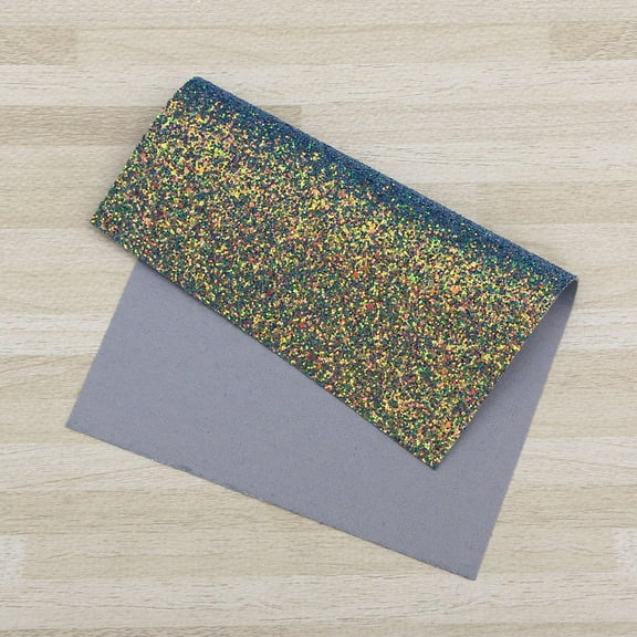 Raindrops 3Pcs Glitter Fabric for Sewing Shiny Superfine Sheets White Pink .8x7.9in Craft Projects