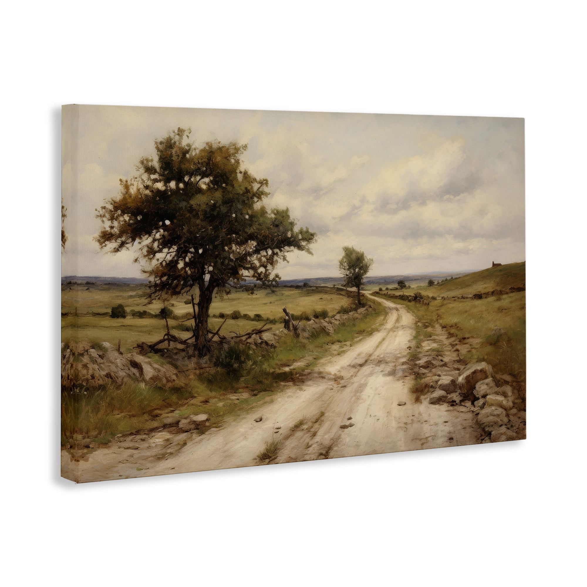 Stupell Industries Road To Nowhere Landscape & Nature Painting Wrapped Canvas Art Print Wall Art, 36 x 24