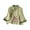 Z276-Green, variant on Ichuanyi Women's Cotton Linen Embroidered Button-Down 3/4 Sleeve Tops Button Down Tunic Blouse Stand Collar Cardigan