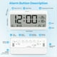 thumbnail image 5 of Reloj Despertador Digital con Pantalla LCD Grande, Tono de Llamada Fuerte para un Despertar Eficiente, Multifunción con Temperatura, 5 of 5
