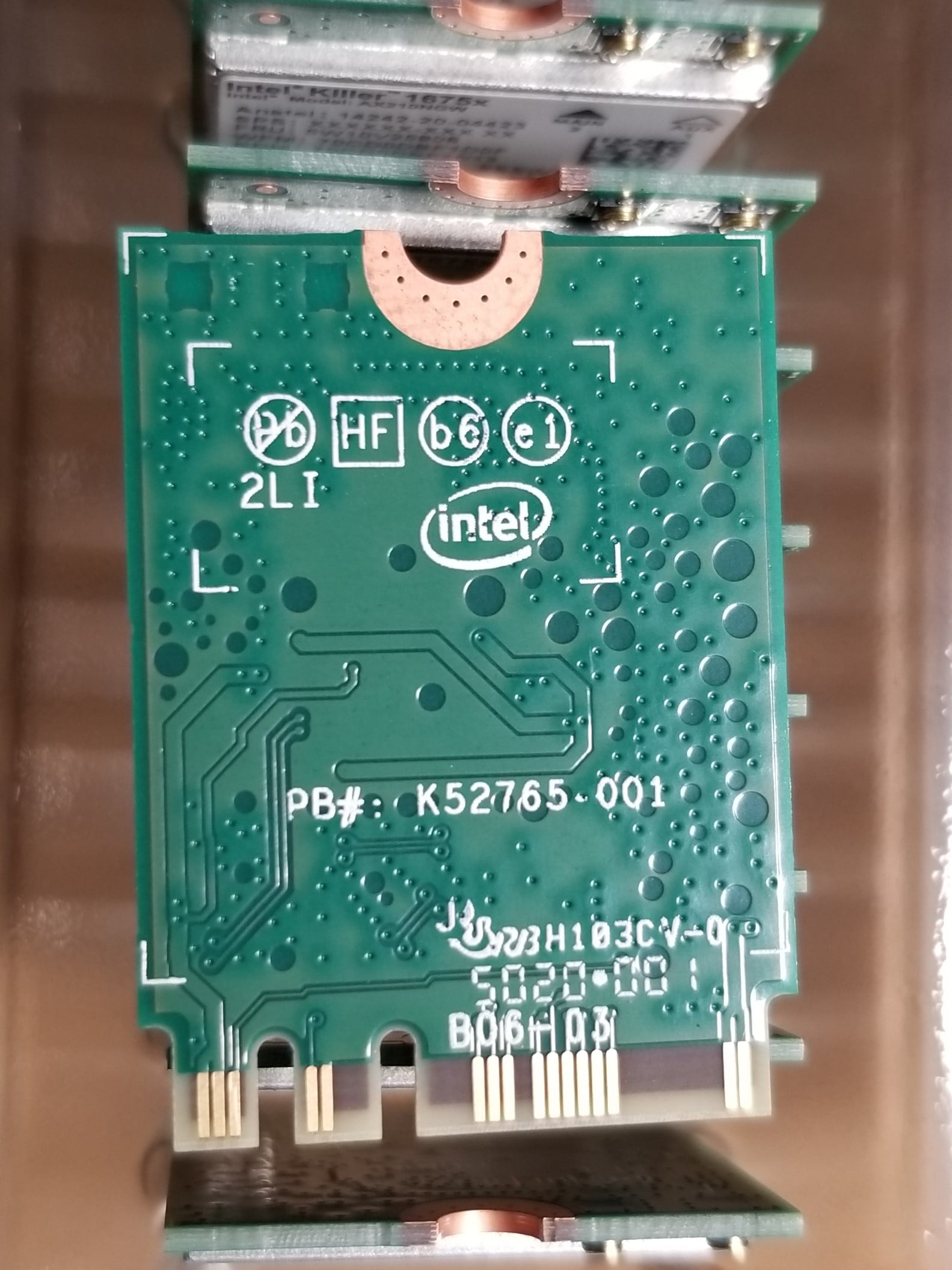 Intel Killer AX1675x, Wi-Fi 6E Adapter, Tri Band, M.2 2230