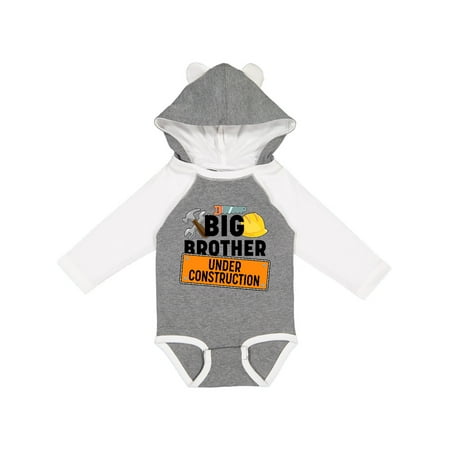 

Inktastic Big Brother under construction Gift Baby Boy Long Sleeve Bodysuit