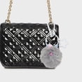 thumbnail image 2 of Unique Bargains 1 Pc Fashion Cute Coal Ball Handbag Charm Bag Accessories Gray, 2 of 5