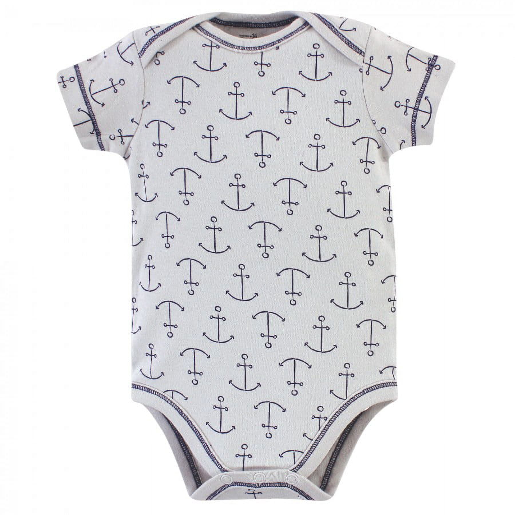 Touched by Nature Organic Cotton Bodysuits 5pk, Blue Whale, 0-3 Months