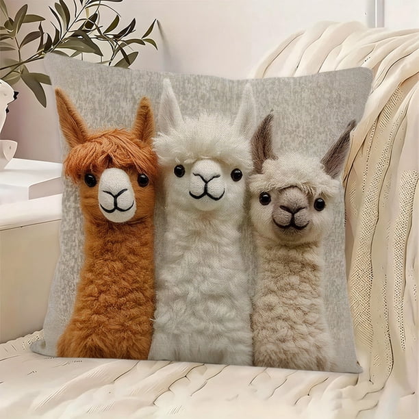 Embroidered Linen Pillow Cover Sofa Cushion Decorative Throw Pillow Case for Living Room Bedroom Home Decor Accent Pillow