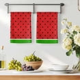 thumbnail image 3 of Watermelon Kitchen Towels Set of 1, Black Polka Dots Green Summer Fruits Absorbent Dish Towels for Kitchen, Microfiber Hand Towel, Quick Drying Tea Towel for Cleaning Decorative Dishcloths, 3 of 7