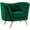 Green-Gold, variant on Meridian Furniture Margo Navy Velvet Chair
