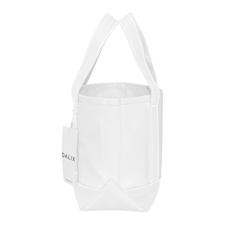 Small Canvas Tote - White