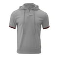 thumbnail image 3 of Aofany Men's Summer Hooded Shirt Short Sleeved Casual Sports T-shirt Top Comfy Mens Blouse, 3 of 8