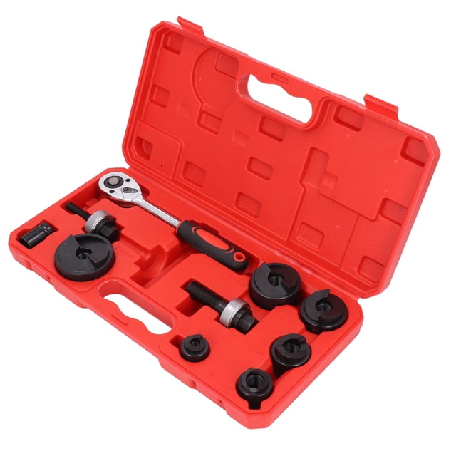 Kit de Controlador de Perforació de Agujero de Bote de Trineo, Tamamosos Portátiles de 6 Golpes de Metal Herramienta de Cortador de Agujero de Metal Resistente Multifuncional