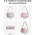 thumbnail image 3 of Anti Theft Crossbody Bags for Women Travel Purse, Medium Quilted Puffy cross body bag, Handbags Shoulder Purses,Light Gray, 3 of 7