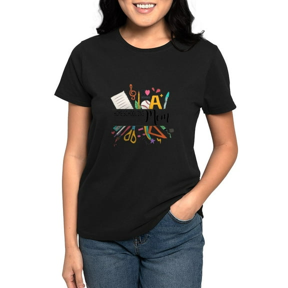 CafePress - Homeschooling Mom T Shirt - Women's Traditional Fit Dark T-Shirt