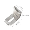 thumbnail image 3 of 2Pcs Stainless Steel Cabinet Hasp Lock Door Padlock Latch Lock Right Angle Locks, 3 of 9