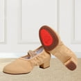 thumbnail image 5 of Beige Women Latin Dance Shoes With Rubber Soles For Teachers Plus Size With Mid Heel For Autumn And Winter Comfort Shoes Ideal For Casual Use, 5 of 8