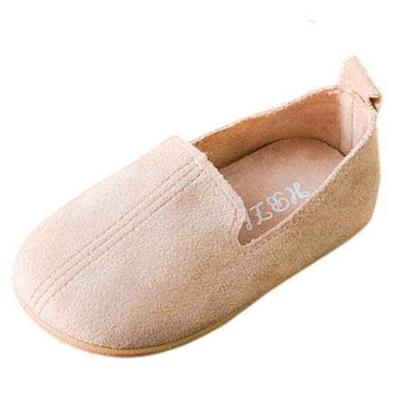 

JINMGG Clearance Baby Fashion Child Girls Solid Color Casual Single Leather Pricness Shoes