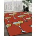 thumbnail image 2 of Ahgly Company Indoor Rectangle Patterned Copper Red Pink Novelty Area Rugs, 8' x 10', 2 of 6