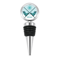 thumbnail image 1 of Sport Skiing Boots Watercolor Pattern Bottle Stopper Stainless Steel Rubber Reusable, 1 of 4