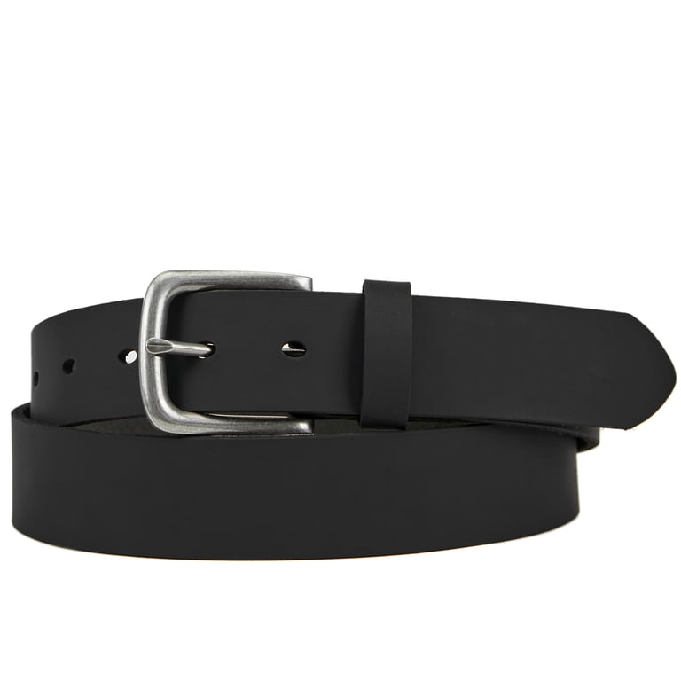 FIANMY Men's Genuine Leather Handmade Belt, Black photo 5