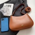thumbnail image 4 of Small Shoulder Bag, Crossbody Bag - PU Leather, Y2K Vintage Party Handbag,Brown, 4 of 4