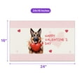 thumbnail image 5 of Happy Valentine's Day German Shepherd Brings Love Heart Doormat Alsatian Dog Lover Gifts Indoor Outdoor Welcome Mat - 02028, 5 of 5