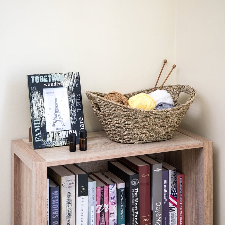 Oval Natural Seagrass Storage Basket with Handles photo 7