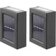 thumbnail image 1 of Set Of 2 Up Down Solar Powered Outdoor Wall Lights Warm White, 1 of 5