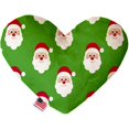 thumbnail image 1 of Mirage Pet 1284-CTYHT8 Smiling Santa Canvas Heart Dog Toy - 8 in., 1 of 1