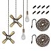 thumbnail image 3 of Generic ELFCAB Ceiling Fan Pull Chain Set, Including 4Pcs Beaded Ball Fan Pull Chain Pendant, Extra 8Pcs Pull Loop Connectors, 2Pcs 36 inches Fan Pull Chain Extension. (Antique Brass), 12inch, 3 of 4