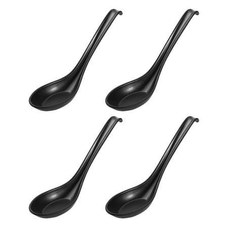 

4pcs Melamine Soup Spoons Japanese Style Melamine Cooking Scoops Kitchen Tools