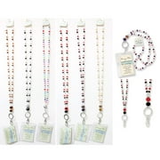 Beaded Badge Lanyard Necklace ID Card Holders Clip Necklace Name Badge Nurse