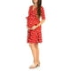 thumbnail image 3 of Lucakuins Mujeres Vestido de Maternidad Casual Cuello en V Dot/Estampado Floral Vestido de Media Manga para Ropa de Embarazo Sesión de Fotos Lucakuins  moda, 3 of 5
