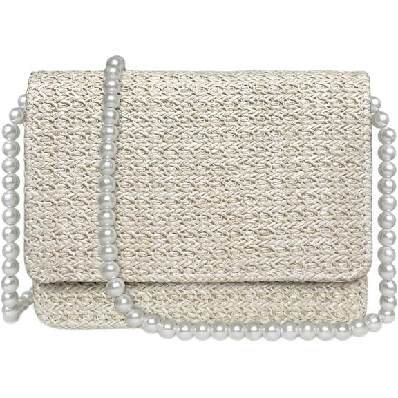 Kukuzhu Crossbody Bag for Women Small Straw Beach Shoulder Bag Stylish Woven Bags Travel Handbags