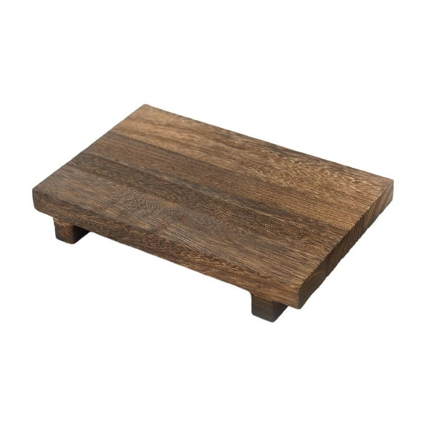Pedestal de madera, soporte para joyas, soporte para tocador rectangular multifuncional. L