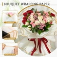 thumbnail image 4 of 10 Sheets Flower Wrapping Paper, NOGIS White Floral Bouquet Wrapping Paper, Waterproof Korean Florist Supplies Packaging Paper for DIY Crafts Wedding Birthday Gift, 4 of 7