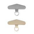 thumbnail image 1 of Triangle Stainless Steel Hanging Clip Anti-Lost Metal Phone Lanyard Tether Tab Card Ultra Thin Cell Phone Sling Piece Patch Pads 2Pcs Mixed-C, 1 of 6