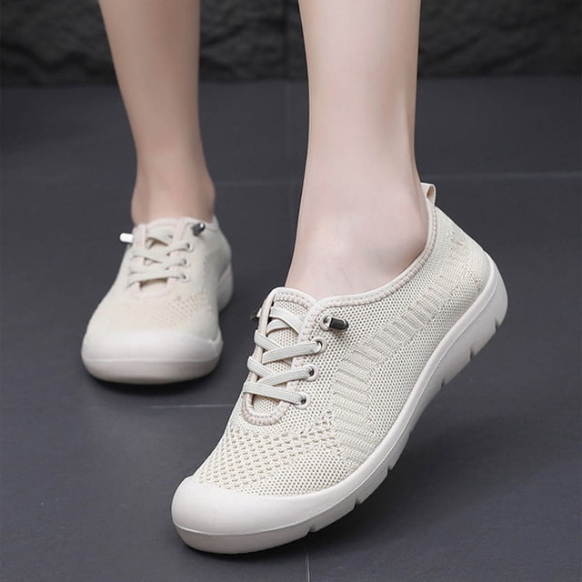 LSLJS Chaussures Plates pour Femmes à Bout Rond Polyvalentes à Semelle Souple de Couleur Unie, Espadrilles Mode pour Femmes, Cadeau pour Femmes