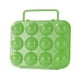 thumbnail image 3 of Contenedor portátil para guardar huevos, caja de protección con 12 compartimentos, ideal para mochileros, senderismo, caravanas y hogares. Verde, 3 of 8