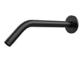 thumbnail image 1 of Brazo de ducha Rulnfichy de 25 cm, negro mate, montaje en pared, 1 of 7