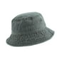 thumbnail image 2 of Qarigey Nuevo sombrero de pescador plegable, sombreros de cubo de mezclilla lavados, gorras de moda Unisex, gorra de cubo de Panamá para hombres y Sombreros Verde oscuro Qarigey AP000859-02, 2 of 6