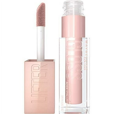 Maybelline Lifter Gloss, Hydrating Lip Gloss with Hyaluronic Acid, Ice, Pink Neutral, 0.18 Ounce kk10