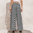 thumbnail image 3 of Black And White Striped Pants Optical Art Streetwear Straight Wide Leg Pants High Waist Home Trousers Big Size 5XL 6XL, 3 of 6