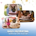 thumbnail image 4 of Exquisite Confetti Happy Birthday Cake Candle, 1 Count, 5.4" x 3.7" Colorful Party Cake Topper Decoration, 4 of 6