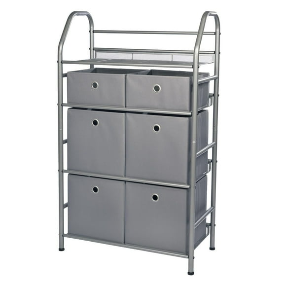 neatfreak! 4 Tier Metal Home Storage Rack with Storage Cubes