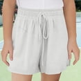 thumbnail image 2 of LWNYDPLSD Workout Shorts with Liner 7/8 Girls Clothes 8 Year Old Girl Clothes Kids Jeans Girls Pull on Petite Jeans Sport Shorts Kids Butterfly Shorts, White 9-10 Years, 2 of 7