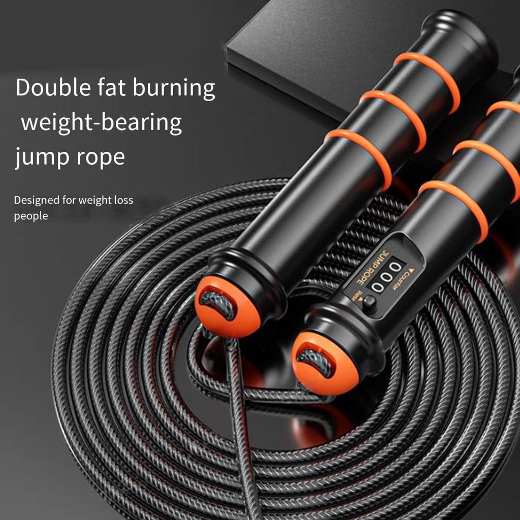 Steel Wire Jump Rope, Countable Skipping Rope for Fitness Training, Adjustable