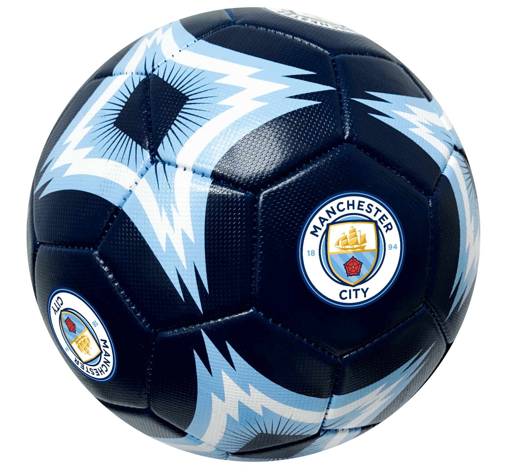 Manchester City Soccer Ball, Size 5, Blue/White, Official Licensed