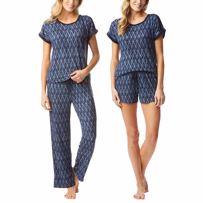 Lucky Brand Lucky Brand Ladies' 3Piece Pajama Lounge Set, Blue