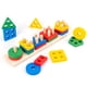 thumbnail image 1 of APILAMENTO DE BLOQUES DE TABLEROS GEOMÉTRICOS, Habilidadas Desarrollar Para Niños Clasificación de Madera Apilando Juguetes de Forma de Reconocimiento de color Desmontable para, 1 of 8