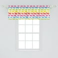 thumbnail image 2 of Ambesonne Horses Window Valance, Rainbow Color Giddy, 54" X 18", Multicolor, 2 of 3