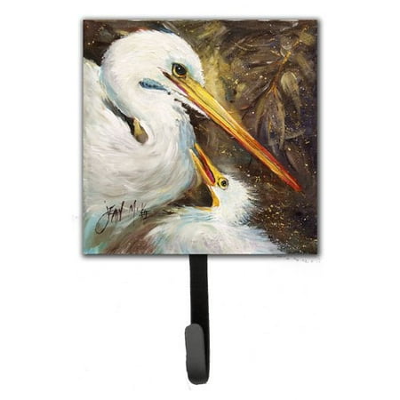 Caroline's Treasures Egret Feeding Baby Leash Holder and Wall Hook